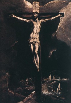  religious Oil Painting - Christ on the Cross 1585 religious Spanish El Greco